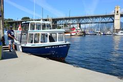 False Creek Ferry Spirit of Cy Balfry docked at Granville Island