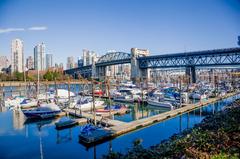 Burrard Bridge at Fisherman's Wharf Marina