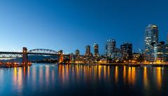 Burrard Bridge viewed from Granville Island