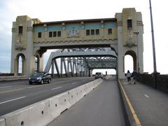 bike space on Burrard Street Bridge