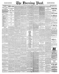 Front page of The Evening Post on October 28, 1886, Statue of Liberty dedication