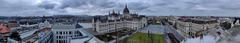 Panoramic view of Kossuth Lajos tér in Budapest