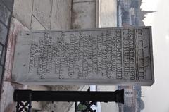 Kossuth Bridge memorial stone in Budapest