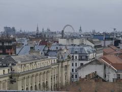 Budapest Kossuth Lajos tér view with historical buildings and blue sky