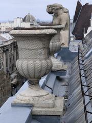 Statues at Kossuth Lajos Square in Budapest