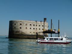 Cruise ship near Fort Boyard