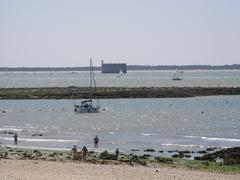 Fort Boyard seen from the Grande Plage on Île d'Aix