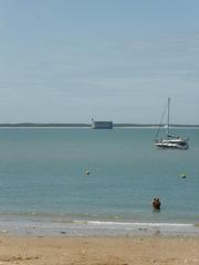 Fort Boyard viewed from the island of Aix