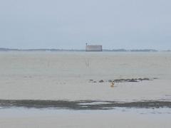 Fort Boyard with Île d'Oléron in background