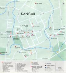 Map of Kangar town area