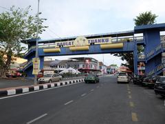 Panoramic view of Kangar city in Perlis, Malaysia