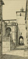 Illustration of the exterior of the Santander Cathedral from 1884