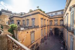 View of the inner courtyard of Palazzo Marigliano