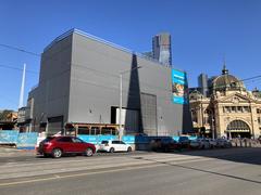 Acoustic shed at Town Hall Station exit, Melbourne Metro Tunnel