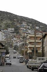 steep hill in Milas town