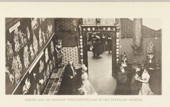 Visit to the Indian exhibition at the Stedelijk Museum in Amsterdam on March 5, 1901, celebrating the wedding of Queen Wilhelmina and Prince Hendrik