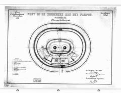 Fort Pampus map with key