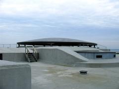 Eastern dome at Fort Pampus where the armored dome with two cannons used to be located