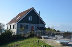 The caretaker's house on the artificial island Pampus in the IJ