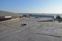 View over Fort Pampus from the roof