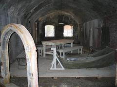 Interior view of a room in Fort Pampus on Pampus Island