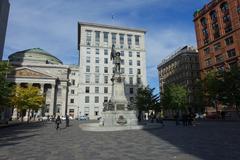 Maisonneuve Monument at Place d'Armes in Montréal