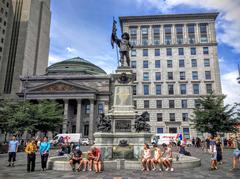 Maisonneuve Monument in Place des Armes, Montreal