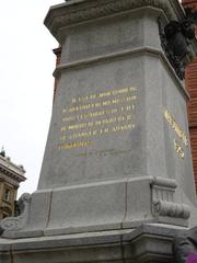 Monument to Paul de Chomedey, Sieur de Maisonneuve at Place d'Armes in Montreal