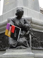 Place d'Armes square in Montreal with a statue of Paul Chomedey de Maisonneuve