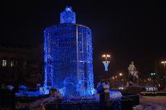 Fountain Fight and Victory monument in Poland