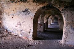 Interior of Fort No. 50 Prokocim, an object of cultural heritage in Lesser Poland Voivodeship.