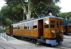 Ferrocarril de Sóller FS Locomotora No. 1 at Sóller Station in Mallorca