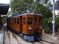 Ferrocarril de Sóller FS locomotive No. 1 at Sóller station in Mallorca