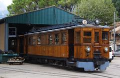 Ferrocarril de Sóller FS locomotive No. 2 at Sóller station in Mallorca