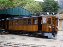 Ferrocarril de Sóller FS locomotora No. 2 at Sóller station in Mallorca