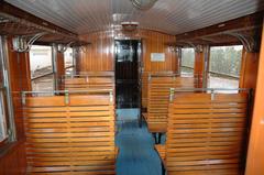 Interior of Ferrocarril de Sóller passenger coach