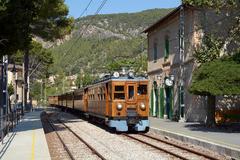 Train in Bunyola, Majorca, Spain