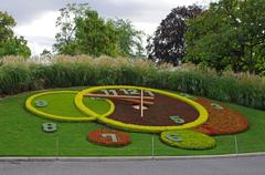 The Flower Clock in Geneva