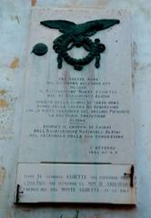 Battaglione Monte Assietta memorial plaque in Chieri