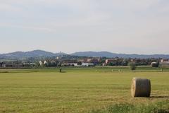 Chieri cityscape with scenic landscape