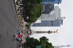 Cyclists participating in a bike ride in Mexico City