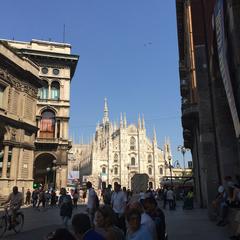 Galleria Vittorio Emanuele II in Milan at sunset