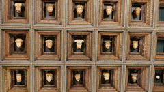 Residence Ceiling Heads at Wawel Castle, Krakow