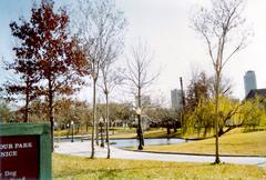 Inside of St. Claude Street gate at Armstrong Park, New Orleans in 1991