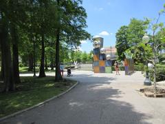 Armstrong Park entrance with arch in New Orleans