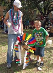 Barkus Mardi Gras dog parade in New Orleans at Armstrong Park