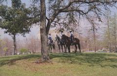 mounted police in Armstrong Park, New Orleans