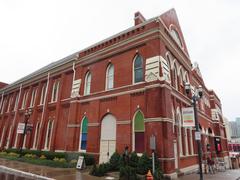 Ryman Auditorium exterior at sunset