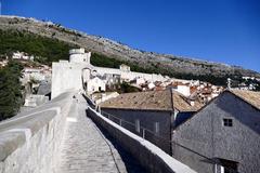 Dubrovnik Old City Walls on a clear day