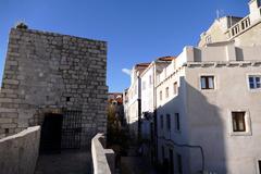 aerial view of Dubrovnik Old City Walls